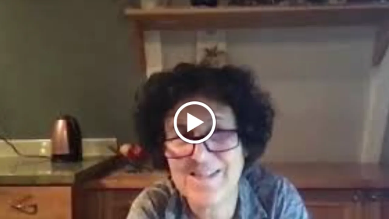 Michelle, an AcceptedX parent, on a video call